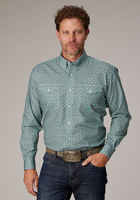 Roper Men's Silver Springs Long Sleeve Amarillo Western Shirt