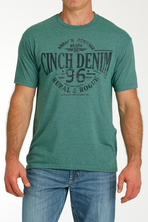 Cinch Men's Green Rural Graphic T-Shirt