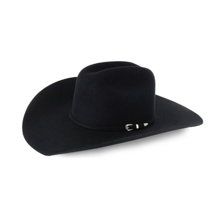 Rodeo King 7X Top Hand Black Felt 4.5" Brim Cowboy Hat
