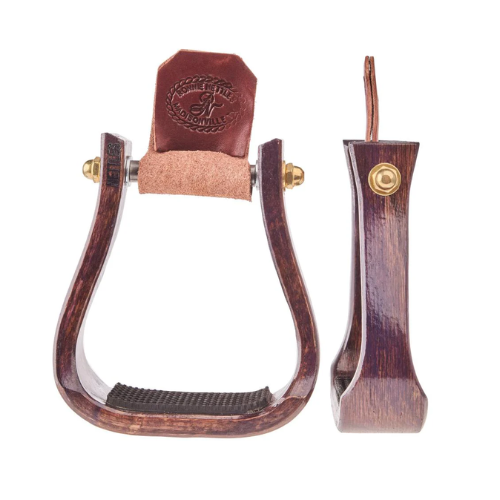Nettles 2" Distressed Purple Barrel Racer Stirrups