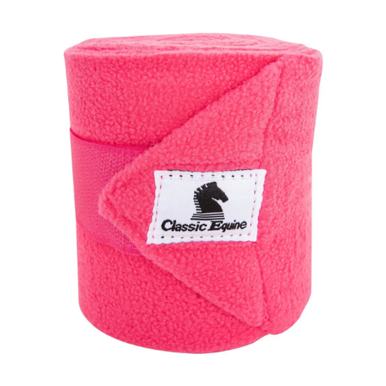 Classic Equine Hot Pink 4 Pack Polo Wraps