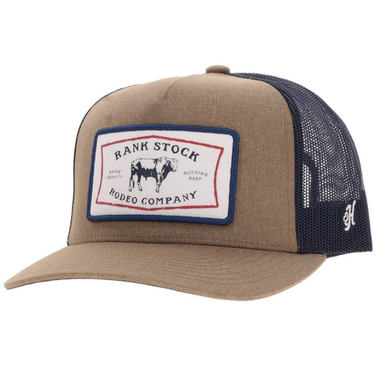Hooey Rank Stock Tan/Navy Trucker Cap