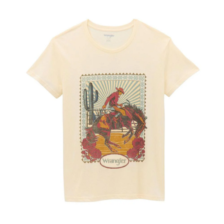 Wrangler® Women's Boyfriend Fit Bronc Short Sleeve T-Shirt