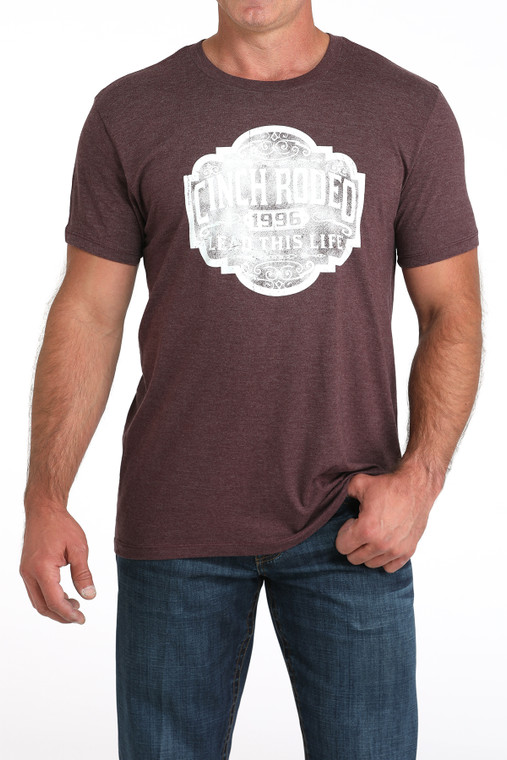 Cinch Men's Purple Rodeo Graphic Tee