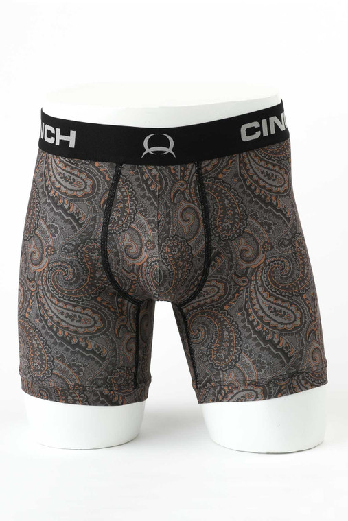 Cinch Men's 6" Paisley Boxer Brief