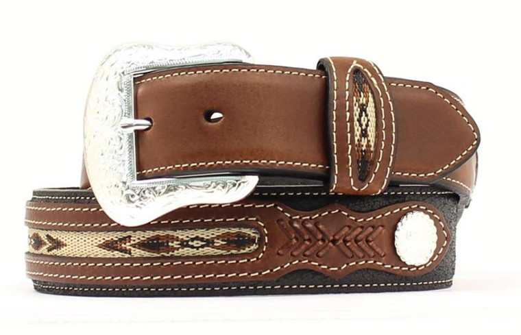 Men's Nocona Top Hand Aztec Ribbon Belt