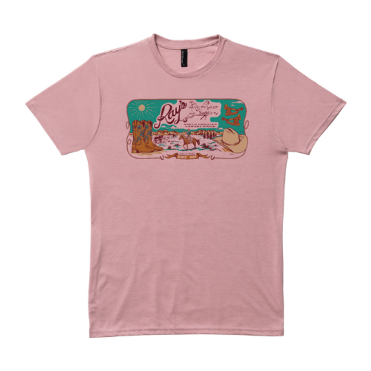 Ray's Original Print Desert Blush Triblend Tee