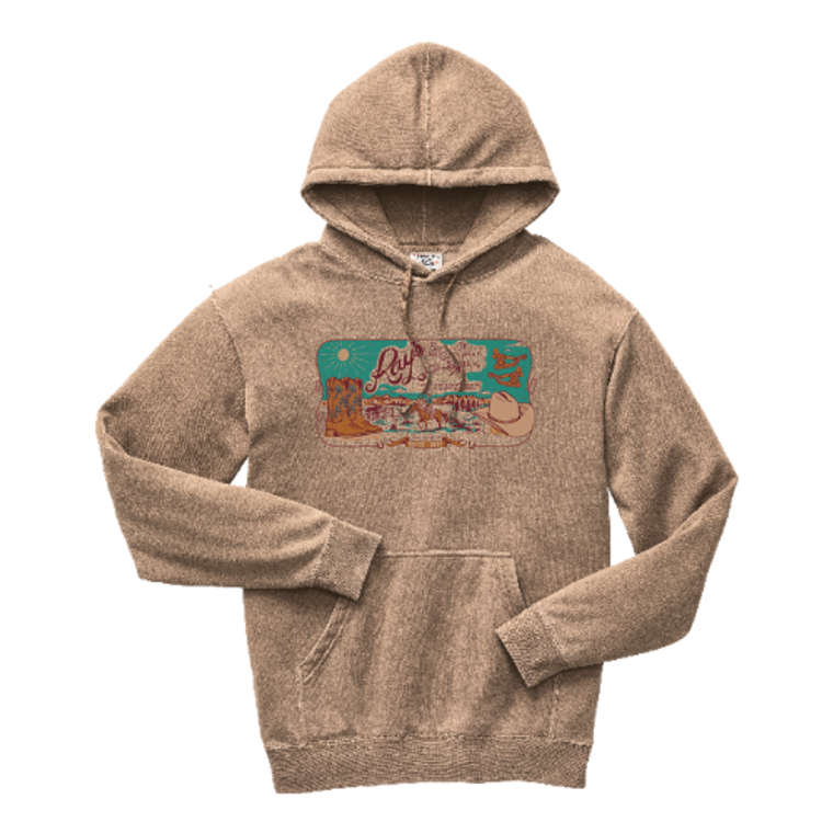 Ray's Original Print Hazelnut Triblend Hoodie