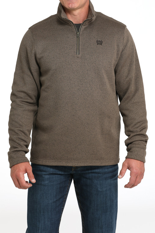 Cinch Men's Brown 1/4 Zip Pullover