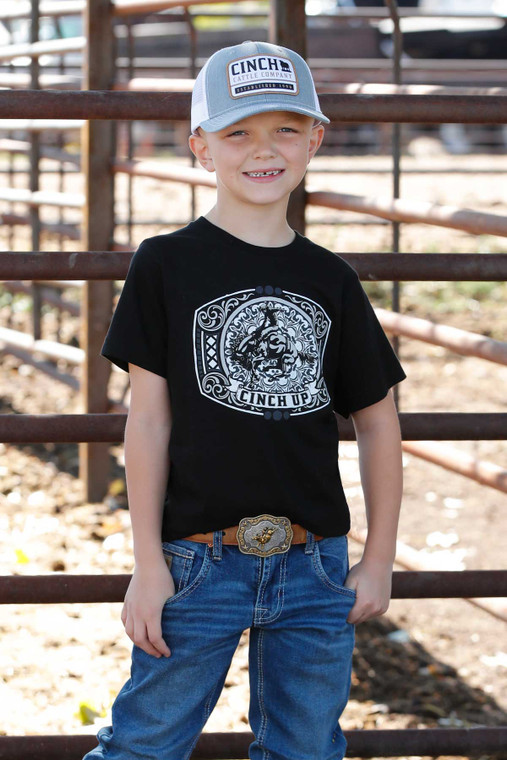 Cinch Boy's Black Cinch Up T-Shirt