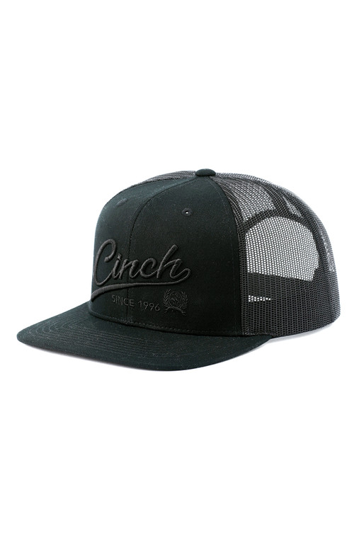 Cinch Men's Black Logo Trucker Cap
