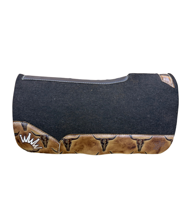Best Ever Pads 30X30 3/4"" Thick OG Longhorn Sepia Saddle Pad