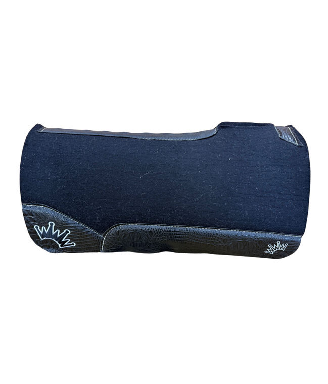Best Ever Pads 30X30 1" Thick Kush Black Crocodile Saddle Pad