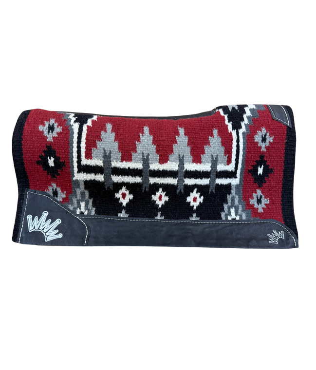 Best Ever Pad 34X38 1" Thick Kush Enchanted Pines Red Navajo Saddle Pad