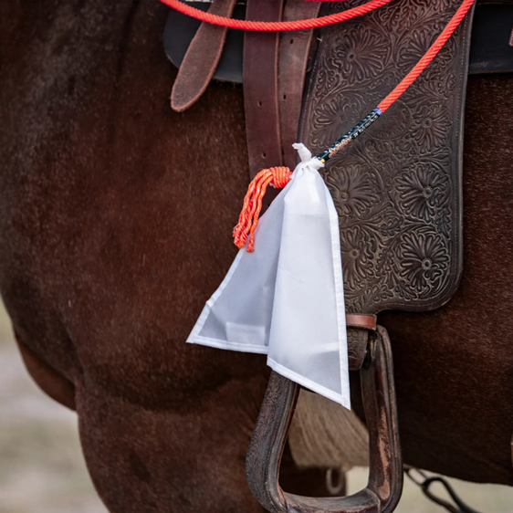 Rattler Solid White Breakaway Flag