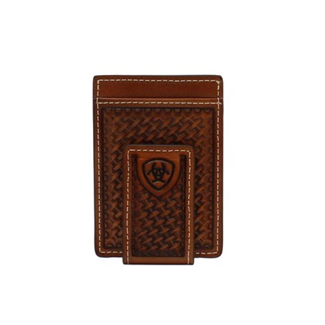 Ariat Men's Basketweave Money Clip