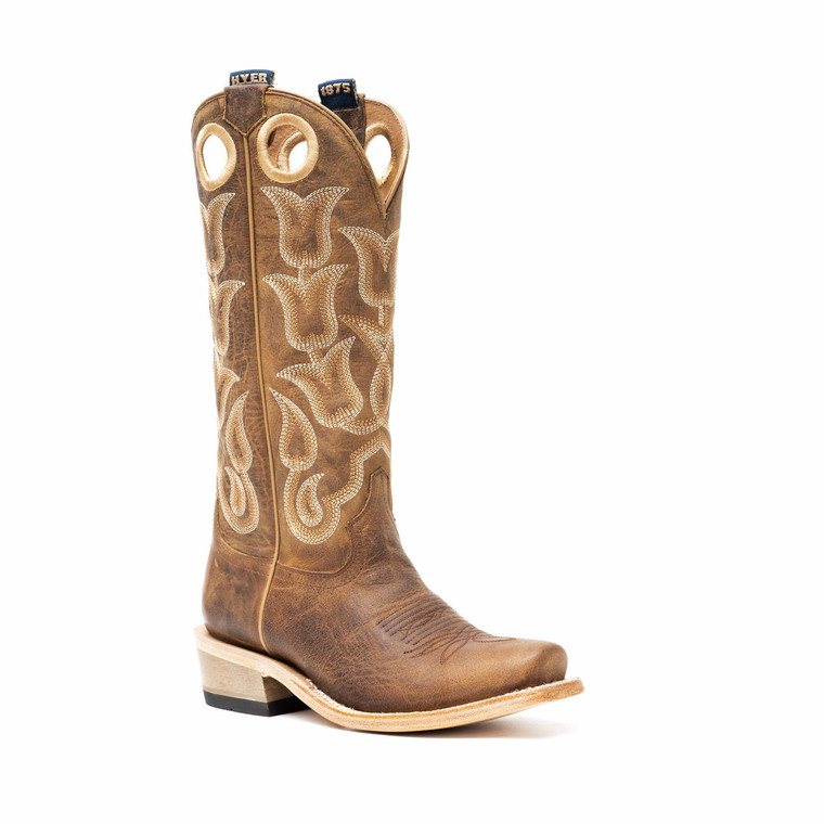 Hyer Women's Saddle Tan Tipton Cutter Toe Boots