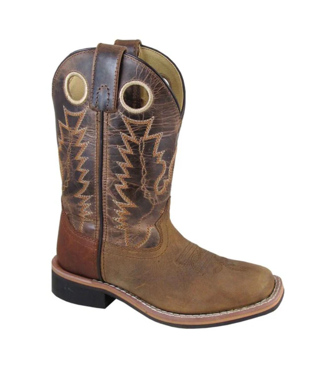 Smoky Mountain Kids' Brown Jesse Square Toe Boots