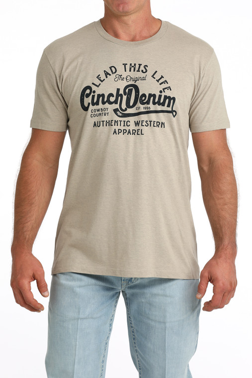 Cinch Men's Khaki Cowboy Country T-Shirt