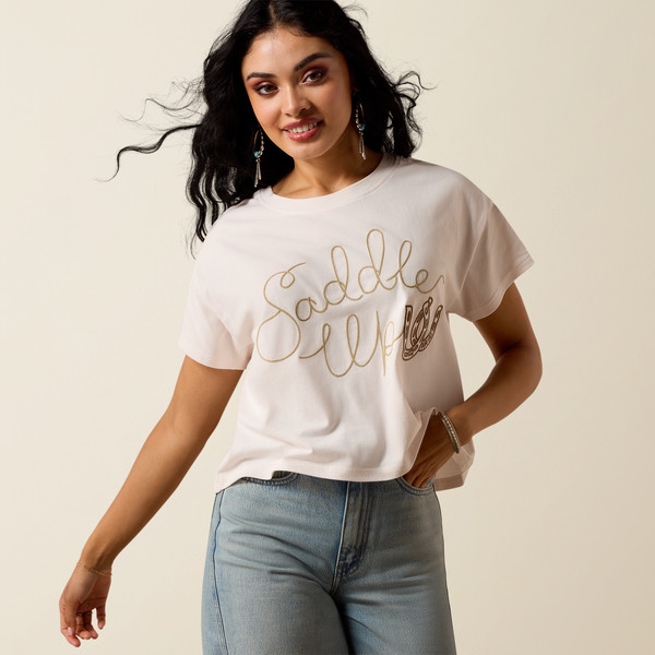 Ariat Women's Sea Salt Saddle Up Short Sleeve T-Shirt