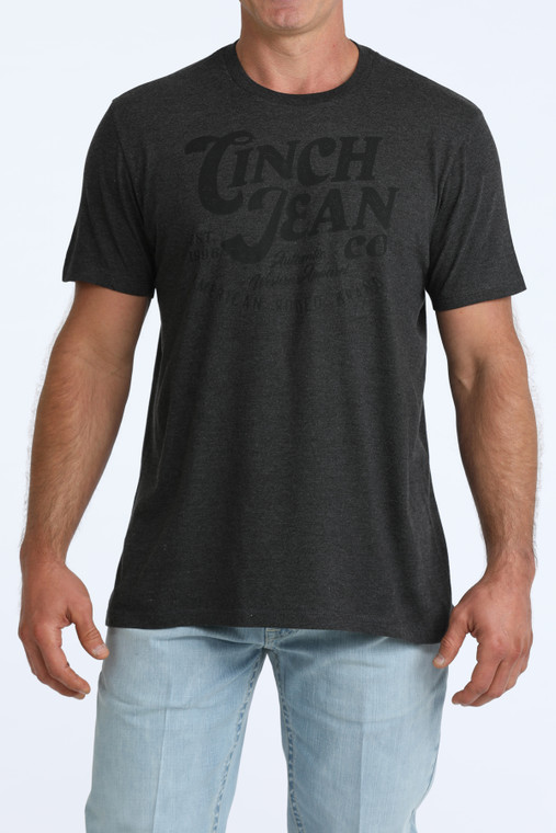 Cinch Men's Charcoal Logo T-Shirt