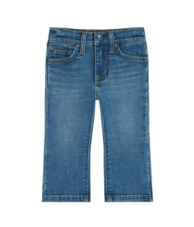Wrangler® Baby Girls Rainbow Stitch Bootcut Jean