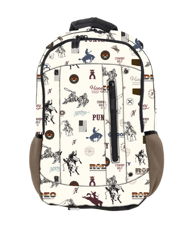 Hooey Cream Rodeo Print "Rockstar" Backpack