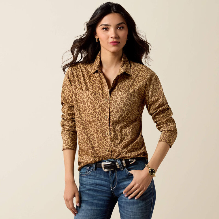 Ariat Women's Faded Leopard Everything Western Shirt