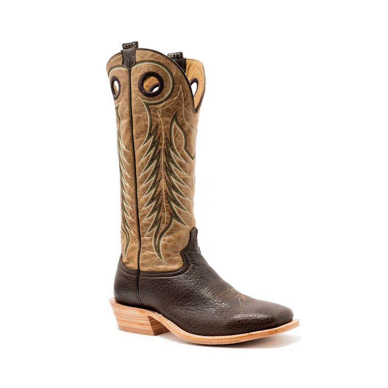 Hyer Men's 16" Ellsworth Cafe Bull Hide Broad Square Boots
