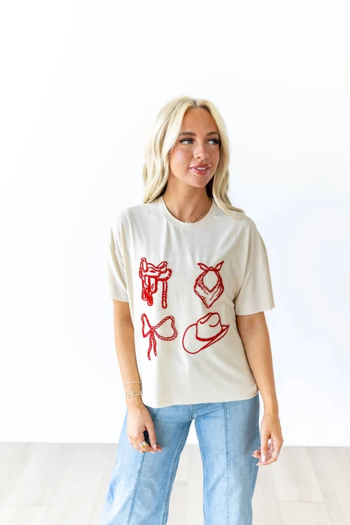 Howdy Hanny Women's Howdy Bow Tee