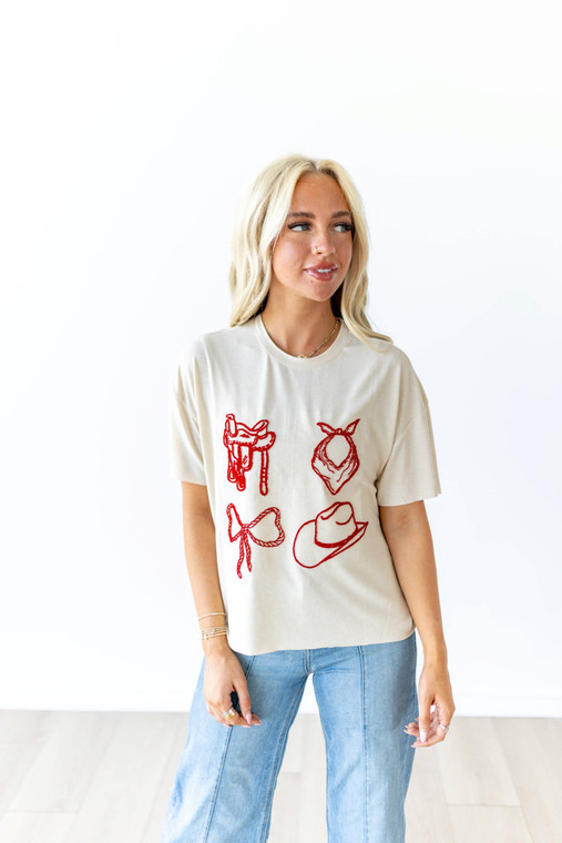 Howdy Hanny Women's Howdy Bow Tee