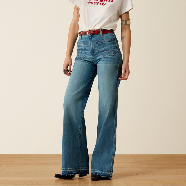 Ariat Women's Delaware Ultra High Rise Mavis Wide Leg Jean