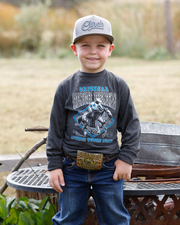 Cinch Boy's Authentic Western Wear Long Sleeve Tee