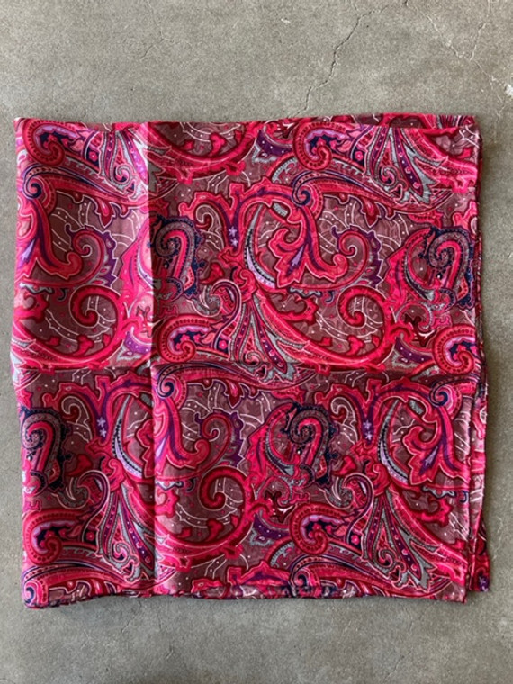 Fruit Punch Paisley Jacquard Silk Scarf