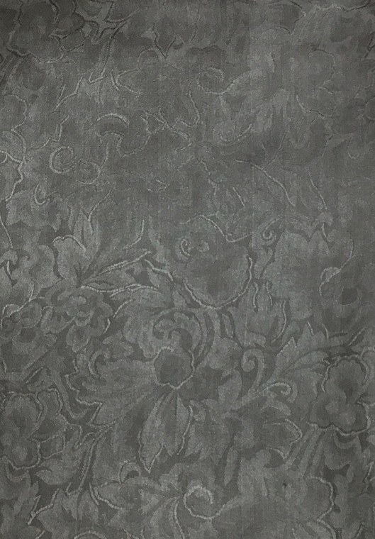 Charcoal Jacquard Silk Wild Rag