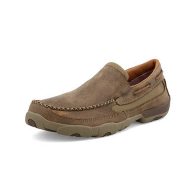 Twisted X Men\'s Original Slip On Driving Moccsins Moc Driver MDMS001 has flaws Twisted X® | Slip-On Driving Moc | WDMS017 main image 4