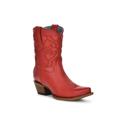 Z5112 Corral Women's Red Embroidery Ankle Boots