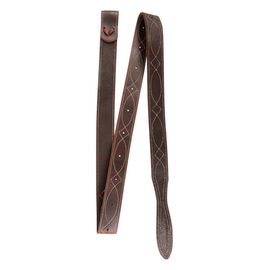 Rênes Latigo Martin Saddlery – Cuir Chocolat Avec Lacets Colorés – 5/8″ Neuves