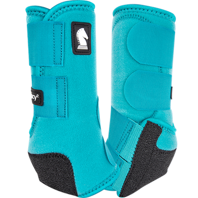 Classic Equine Legacy2 Front and Hind Boots Combo Pack- Aqua