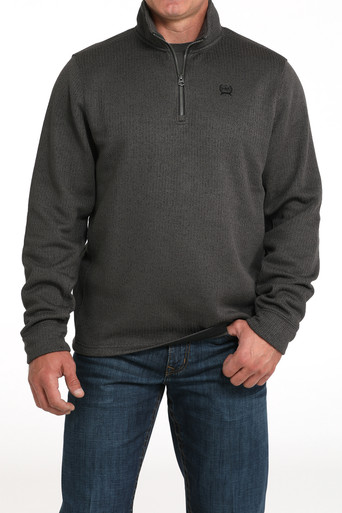 Cinch Men's Charcoal 1/4 Zip Pullover
