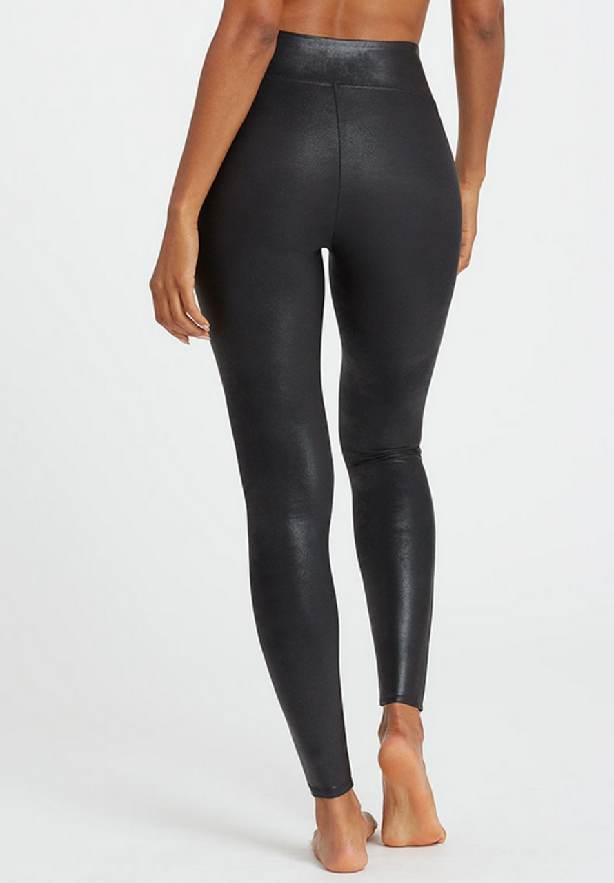 SPANX - Our Faux Leather Side Stripe legging is understated and