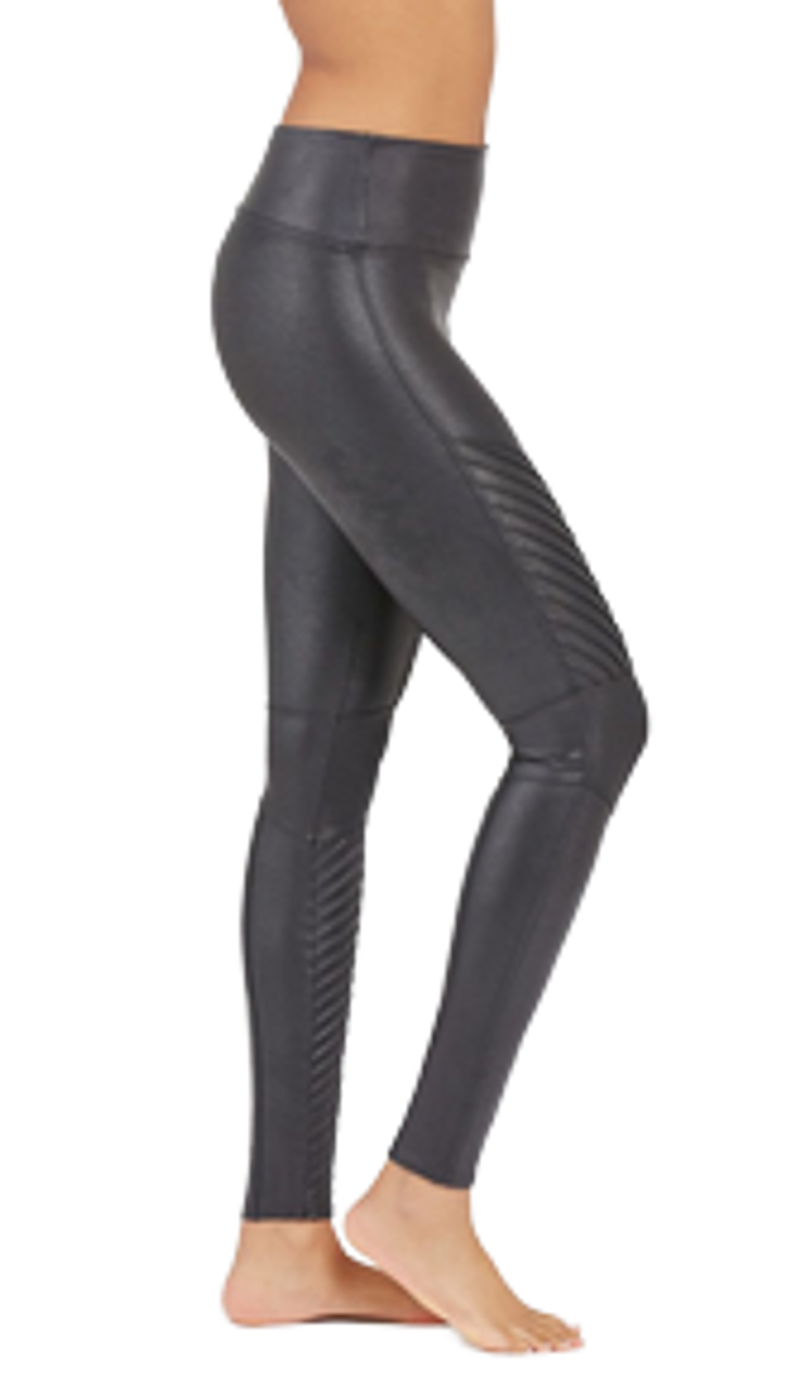 SPANX FAUX LEATHER MOTO LEGGINGS - Monkee's of Myrtle Beach