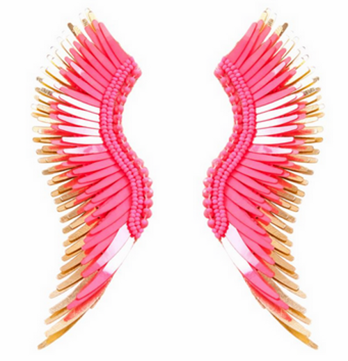 MIGNONNE GAVIGAN NEON PINK MADELINE EARRINGS