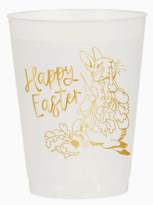 Sip Sip Hooray Peter Rabbit Gold Happy Easter Bunny Cups / Easter