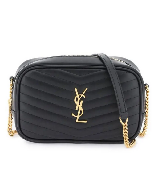 Saint Laurent Mini Lou Chain Bag, Nero