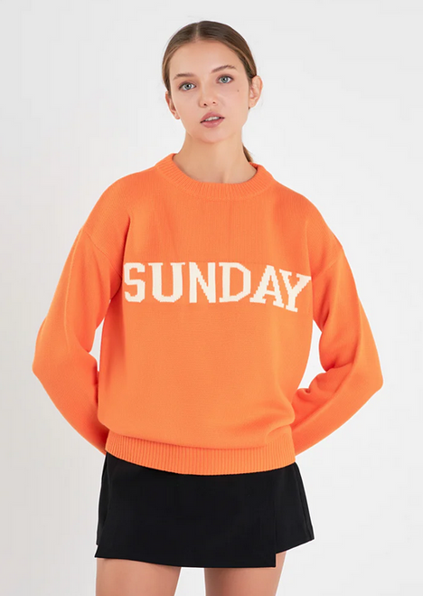 English Factory Sunday Sweater / Orange