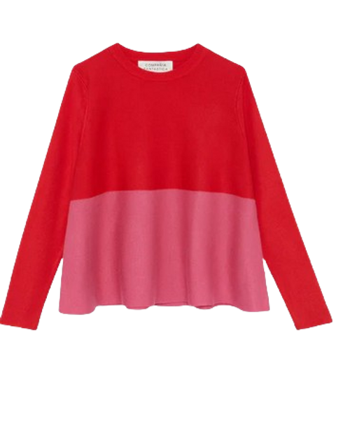 Compania Fantastica Sweater / Red & Pink