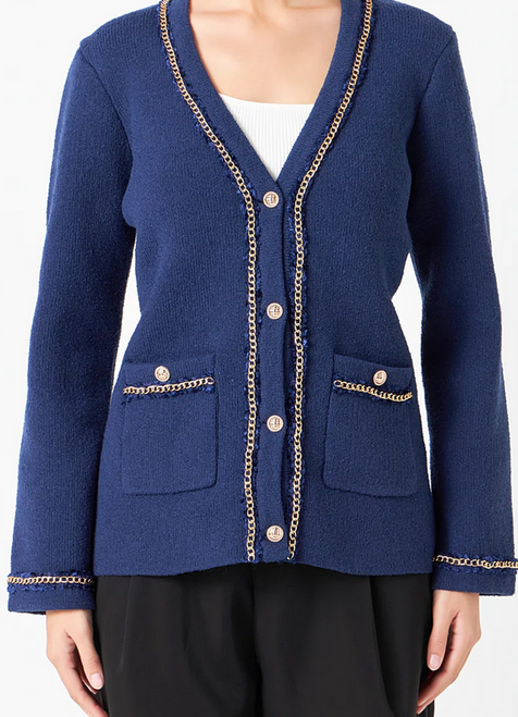 Endless Rose Navy Cardigan 