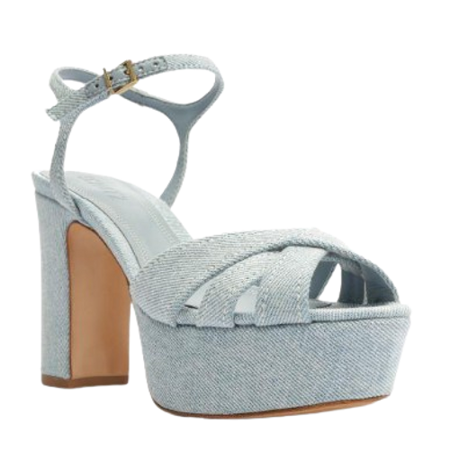 Schutz Keefa Sea Blue Denim 