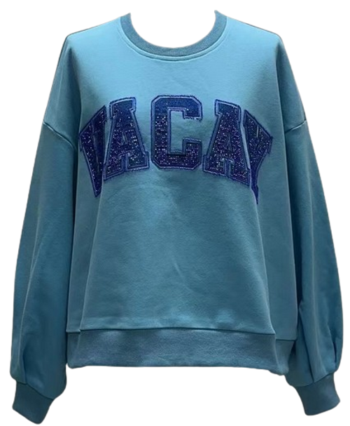 Queen of Sparkles Vacay Sweatshirt